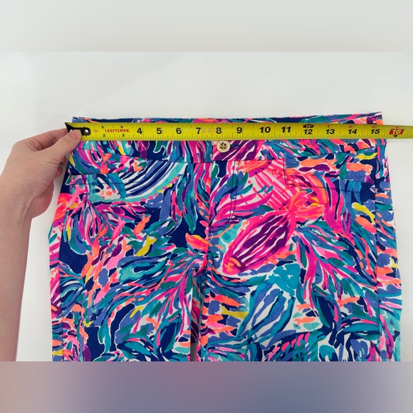 Lilly Pulitzer Kelly Skinny Ankle Pant True Blue Seas the Day Resort Size 2 - Picture 7 of 9